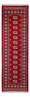 Alfombra de pasillo Alfombra Pakistani - 246 x 77 cm - rojo