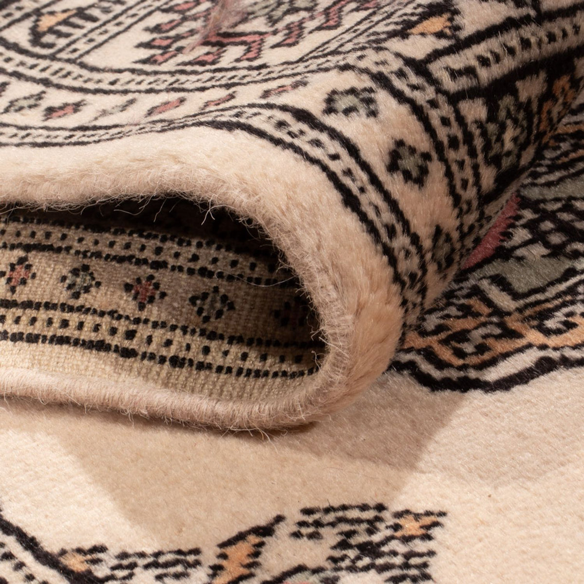 Alfombra de pasillo Alfombra Pakistani - 254 x 77 cm - beige