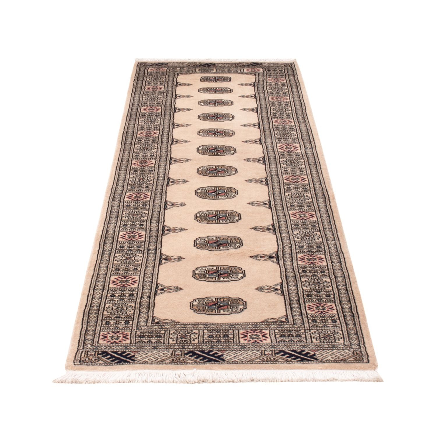 Alfombra de pasillo Alfombra Pakistani - 253 x 79 cm - beige