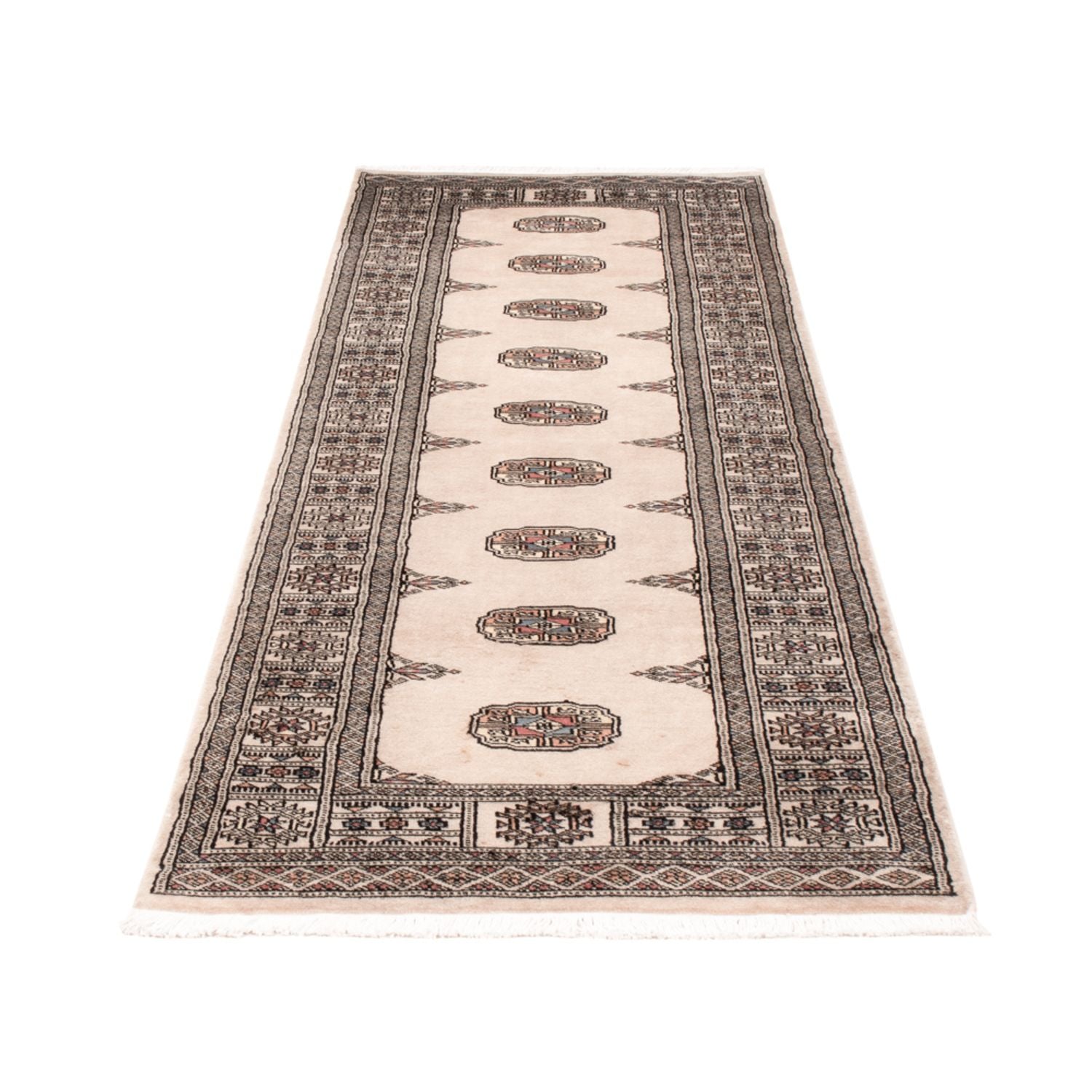 Alfombra de pasillo Alfombra Pakistani - 247 x 77 cm - beige
