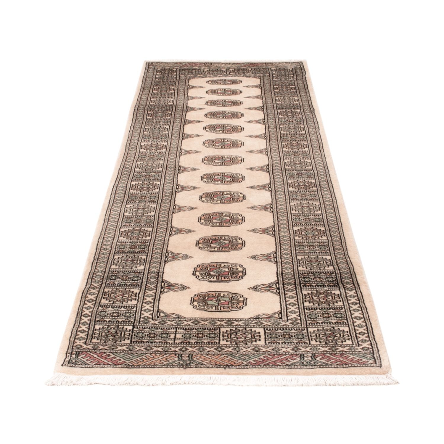 Alfombra de pasillo Alfombra Pakistani - 248 x 77 cm - beige