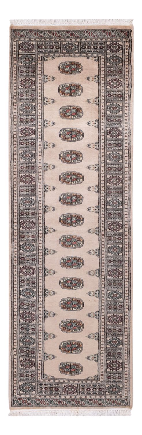 Alfombra de pasillo Alfombra Pakistani - 237 x 77 cm - beige