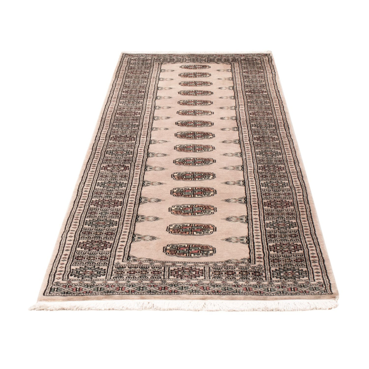 Alfombra de pasillo Alfombra Pakistani - 237 x 77 cm - beige