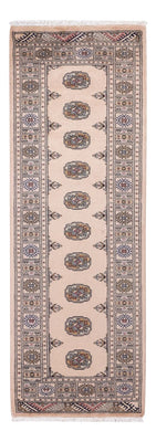 Alfombra de pasillo Alfombra Pakistani - 224 x 79 cm - beige