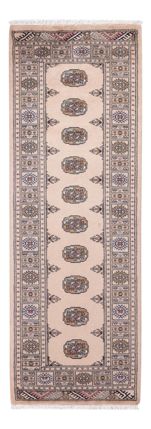 Alfombra de pasillo Alfombra Pakistani - 224 x 79 cm - beige