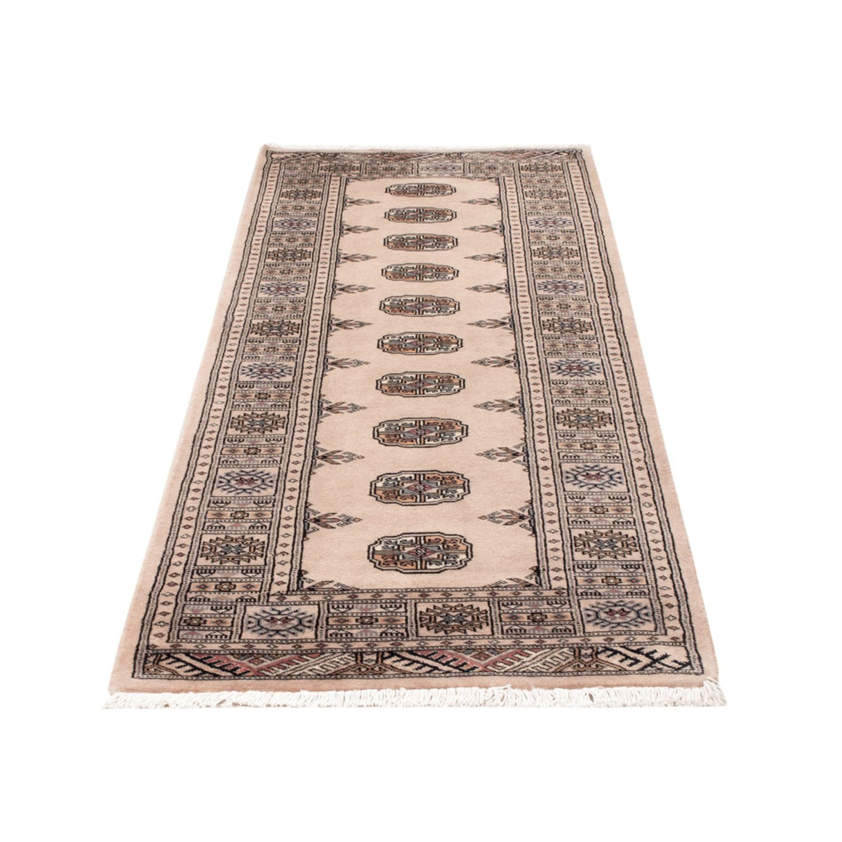Alfombra de pasillo Alfombra Pakistani - 224 x 79 cm - beige