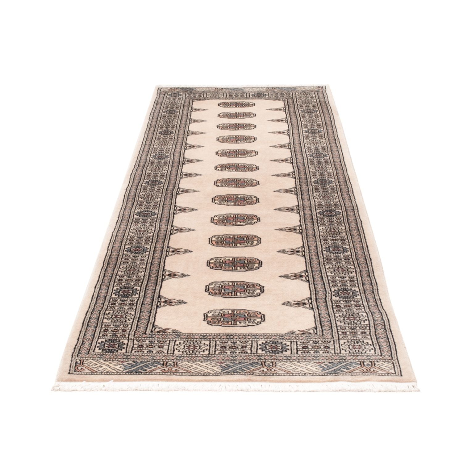 Alfombra de pasillo Alfombra Pakistani - 246 x 78 cm - beige