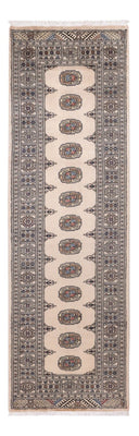 Alfombra de pasillo Alfombra Pakistani - 244 x 77 cm - beige