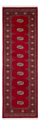 Alfombra de pasillo Alfombra Pakistani - 247 x 79 cm - rojo