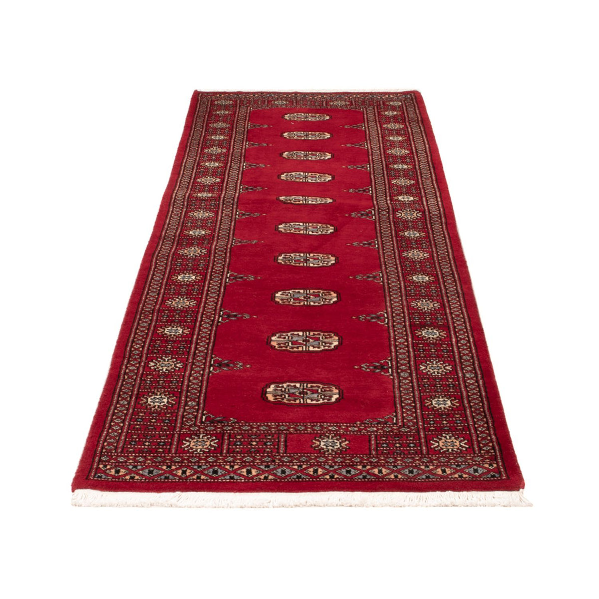 Alfombra de pasillo Alfombra Pakistani - 247 x 79 cm - rojo
