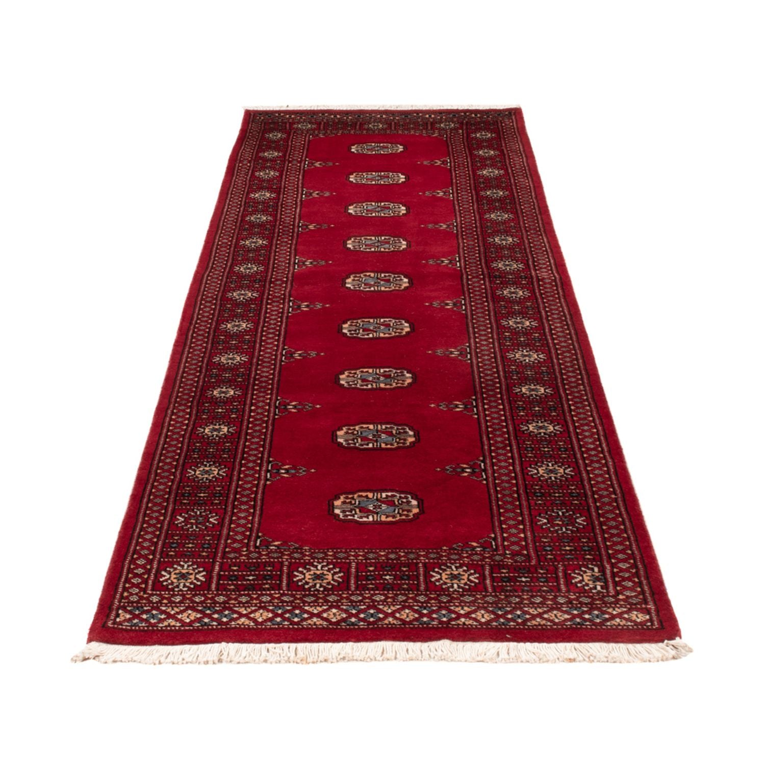 Alfombra de pasillo Alfombra Pakistani - 247 x 77 cm - rojo