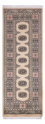 Alfombra de pasillo Alfombra Pakistani - 206 x 77 cm - beige