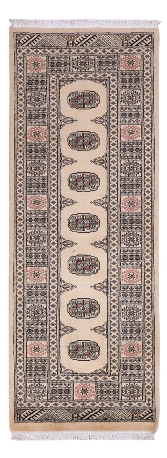 Alfombra de pasillo Alfombra Pakistani - 206 x 77 cm - beige