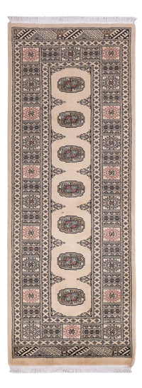 Alfombra de pasillo Alfombra Pakistani - 206 x 77 cm - beige