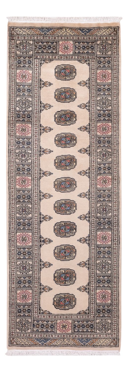 Alfombra de pasillo Alfombra Pakistani - 217 x 76 cm - beige