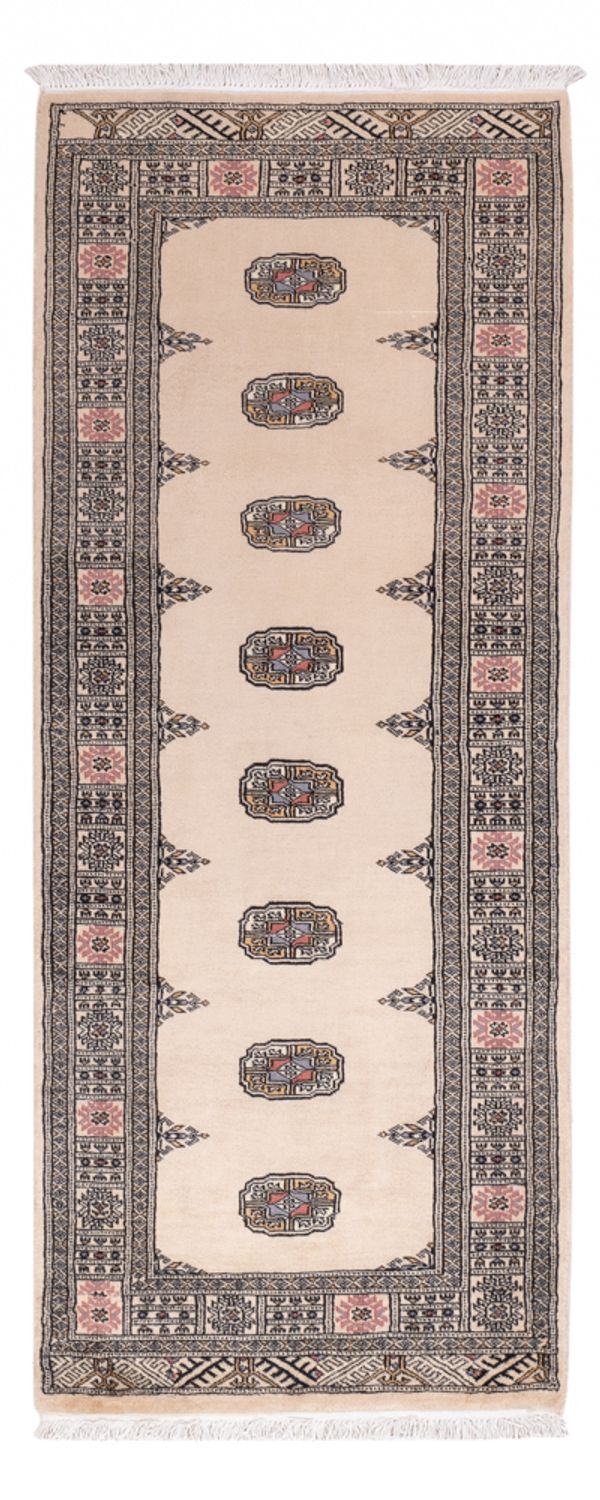 Alfombra de pasillo Alfombra Pakistani - 195 x 77 cm - beige