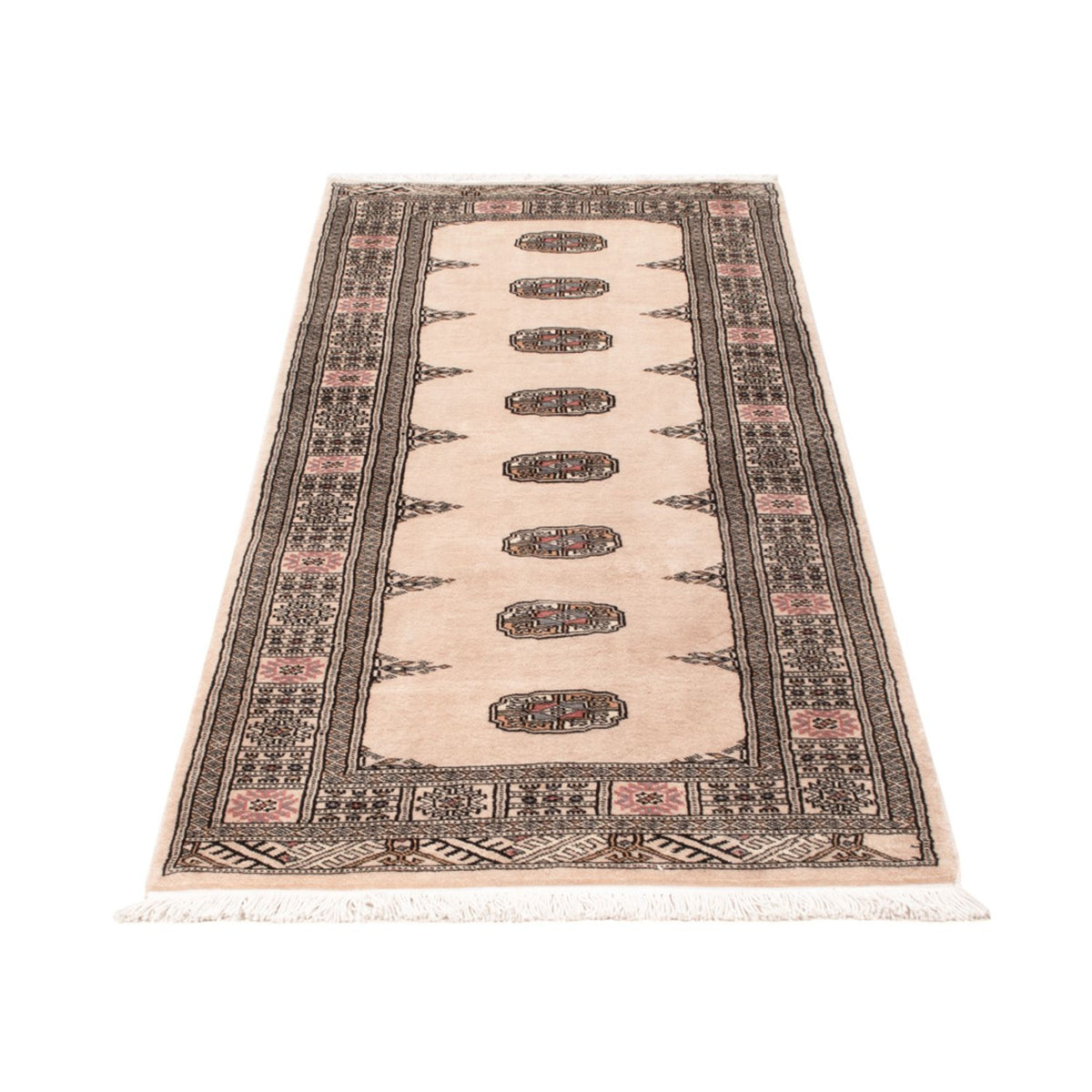 Alfombra de pasillo Alfombra Pakistani - 195 x 77 cm - beige