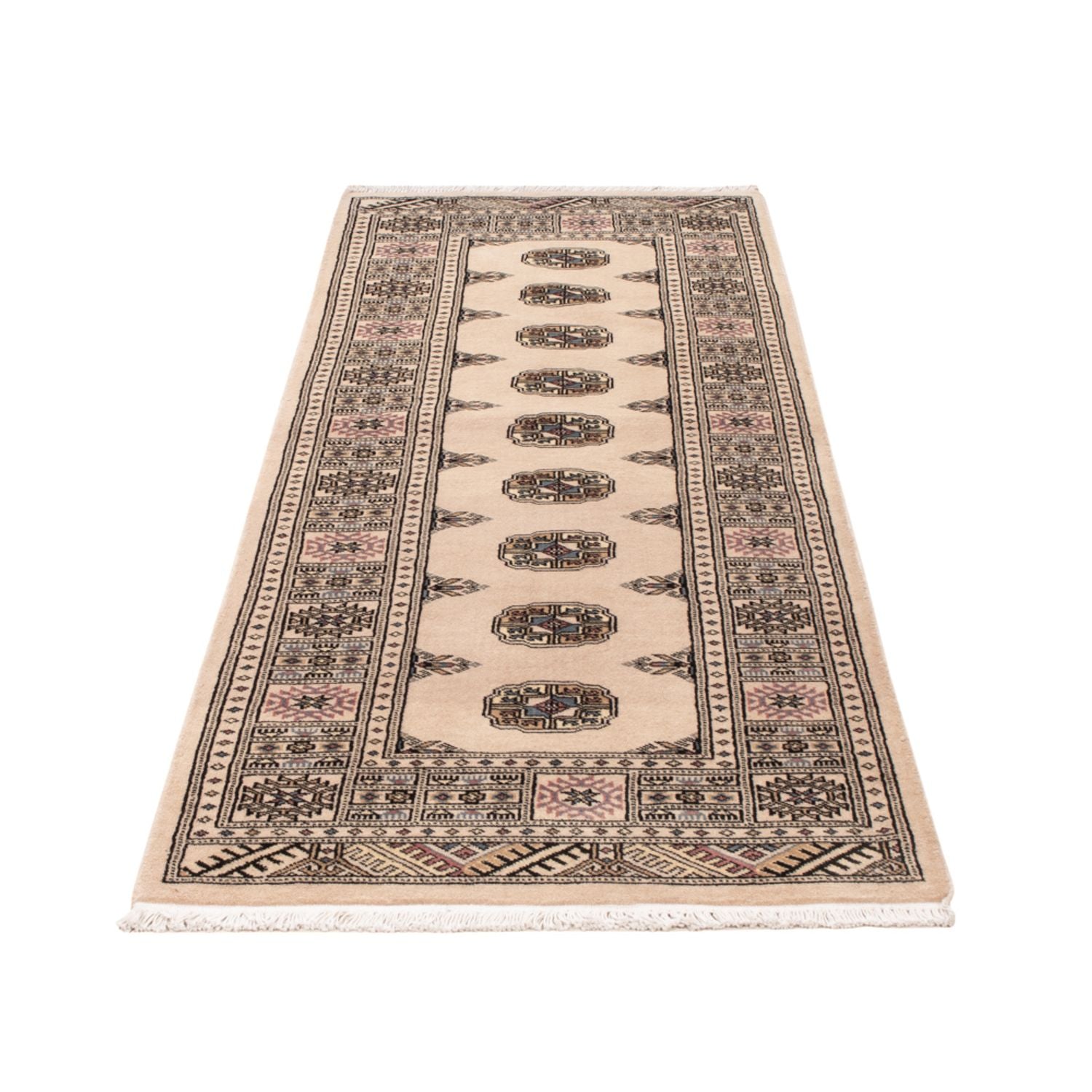 Alfombra de pasillo Alfombra Pakistani - 206 x 75 cm - beige