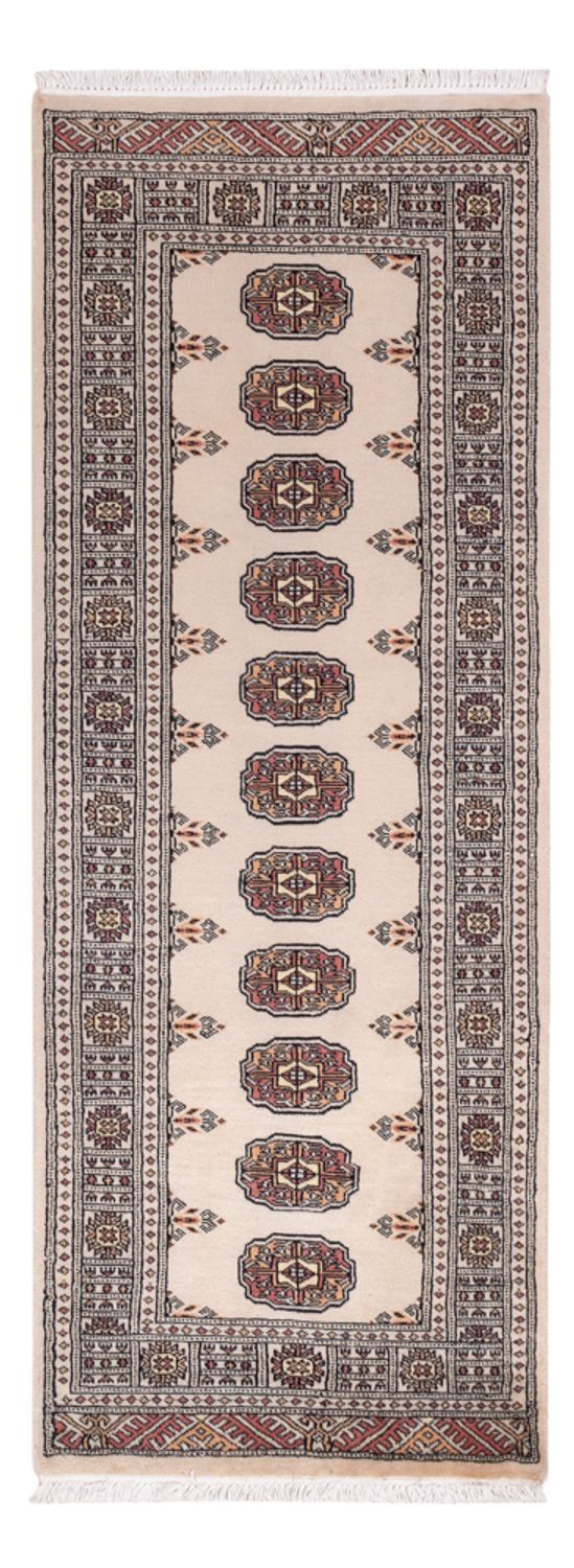 Alfombra de pasillo Alfombra Pakistani - 204 x 75 cm - beige