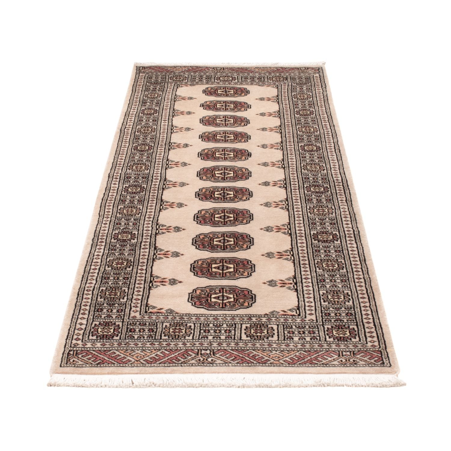 Alfombra de pasillo Alfombra Pakistani - 204 x 75 cm - beige