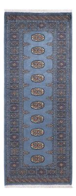 Alfombra de pasillo Alfombra Pakistani - 201 x 77 cm - azul