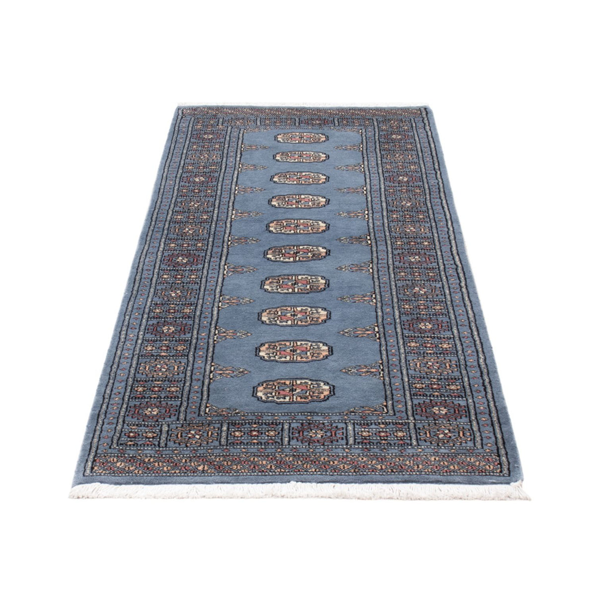 Alfombra de pasillo Alfombra Pakistani - 201 x 77 cm - azul
