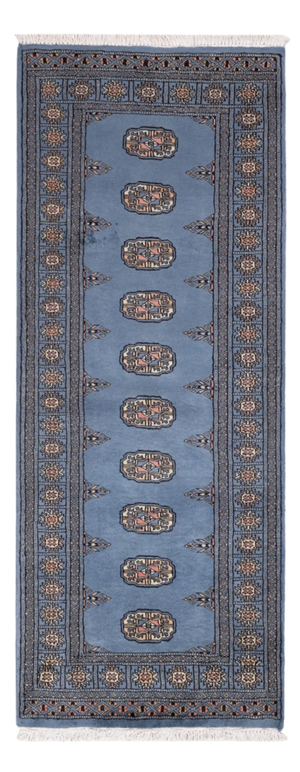 Alfombra de pasillo Alfombra Pakistani - 196 x 77 cm - azul