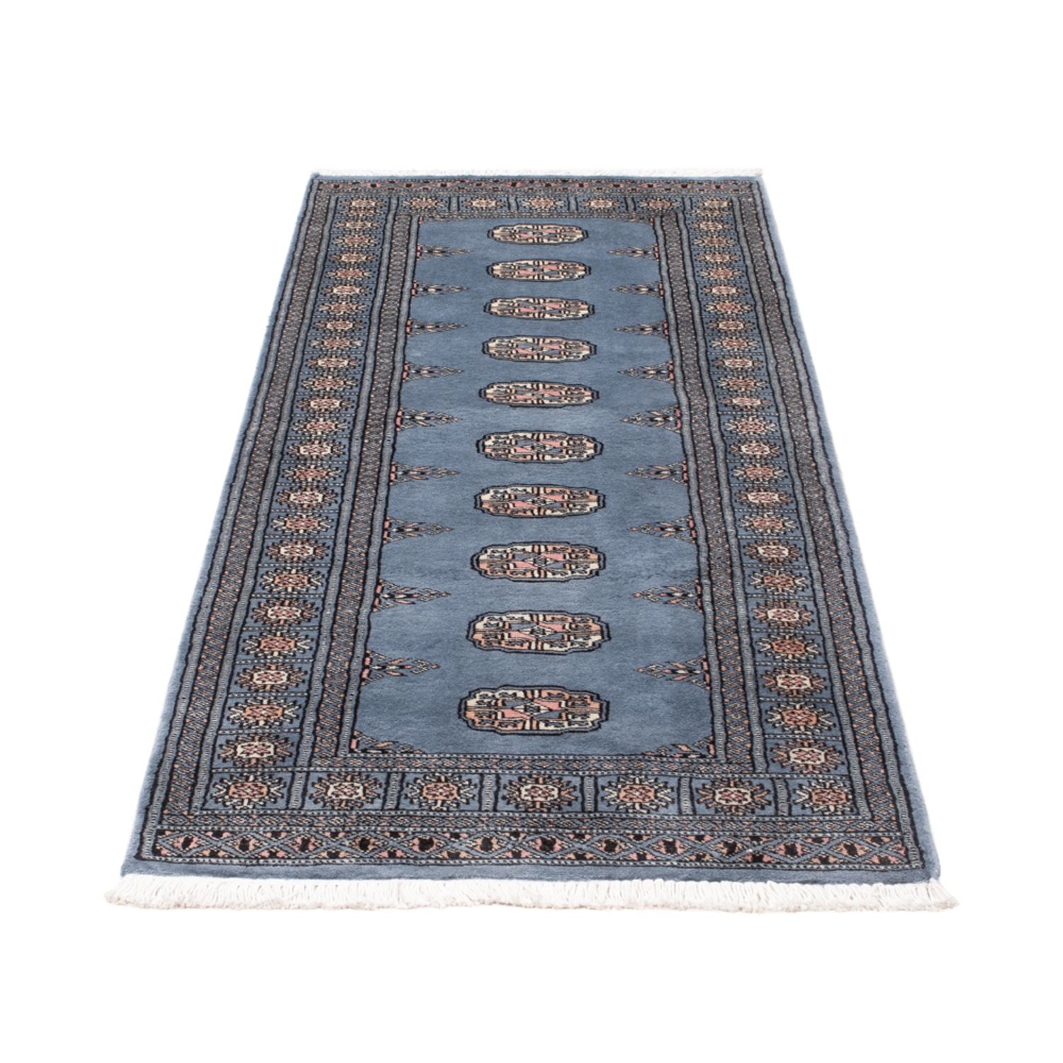 Alfombra de pasillo Alfombra Pakistani - 196 x 77 cm - azul