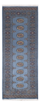 Alfombra de pasillo Alfombra Pakistani - 197 x 77 cm - azul
