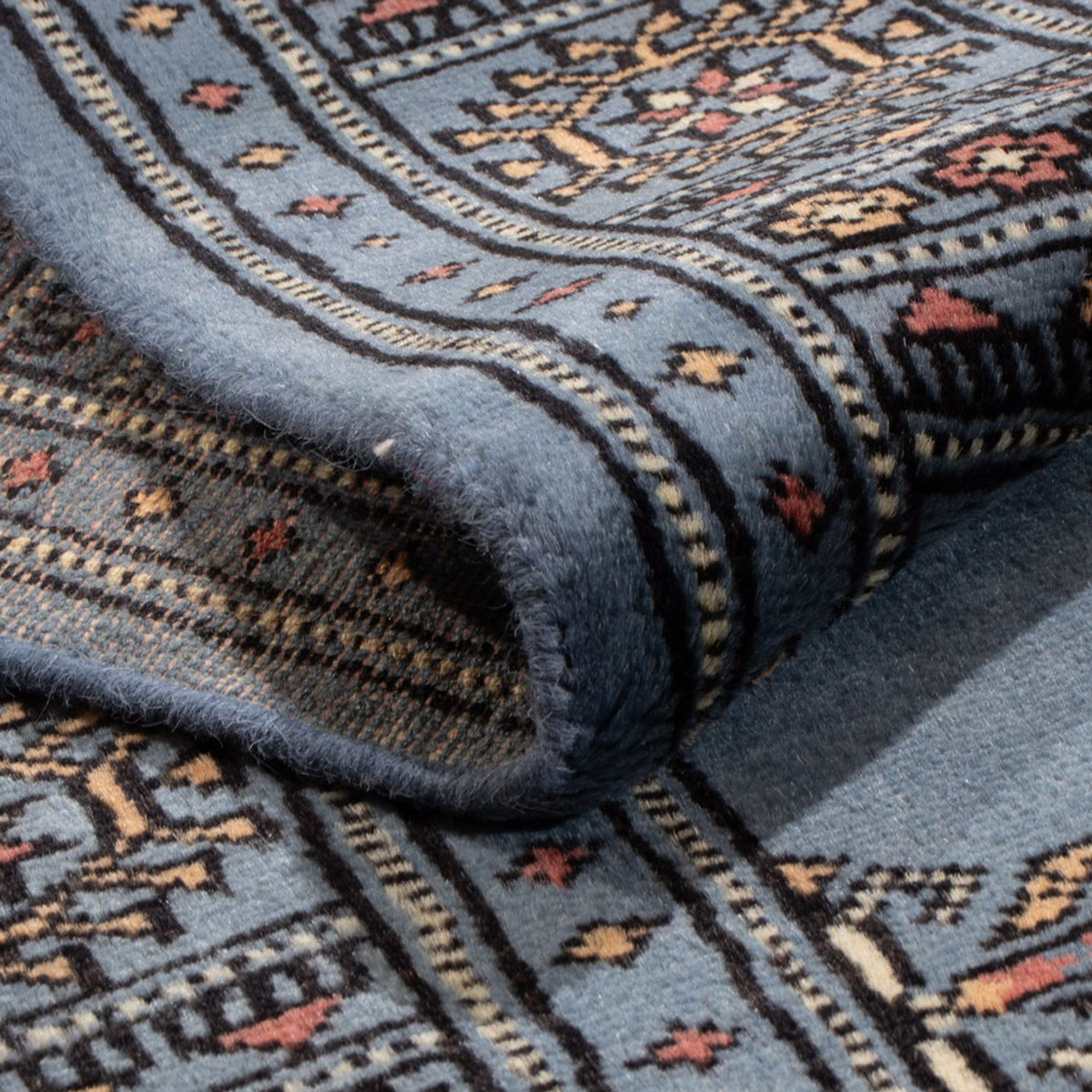 Alfombra de pasillo Alfombra Pakistani - 197 x 77 cm - azul