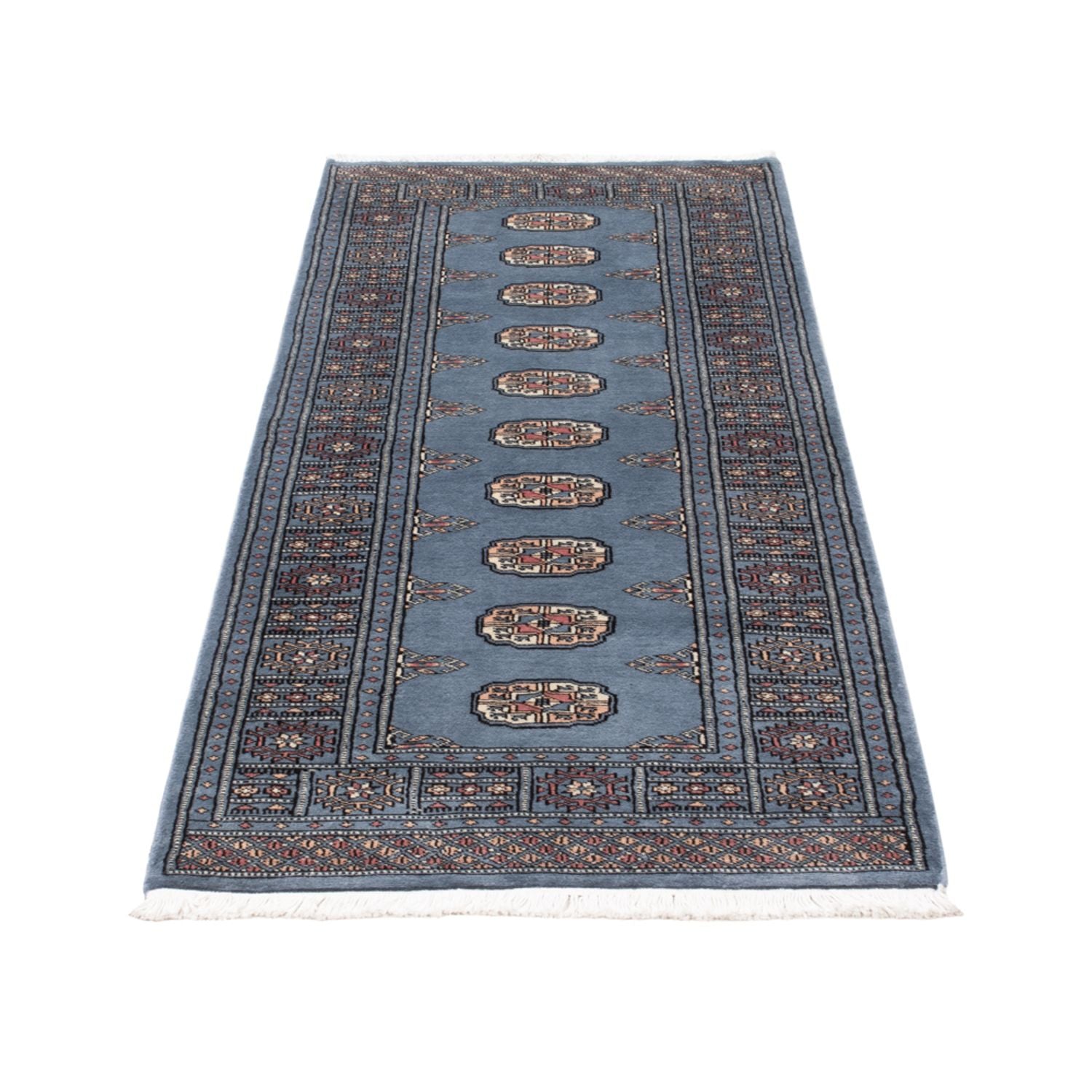 Alfombra de pasillo Alfombra Pakistani - 197 x 77 cm - azul