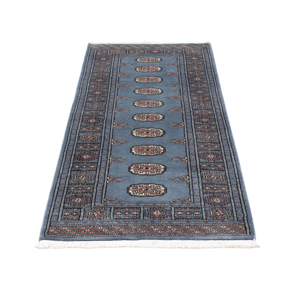 Alfombra de pasillo Alfombra Pakistani - 197 x 77 cm - azul