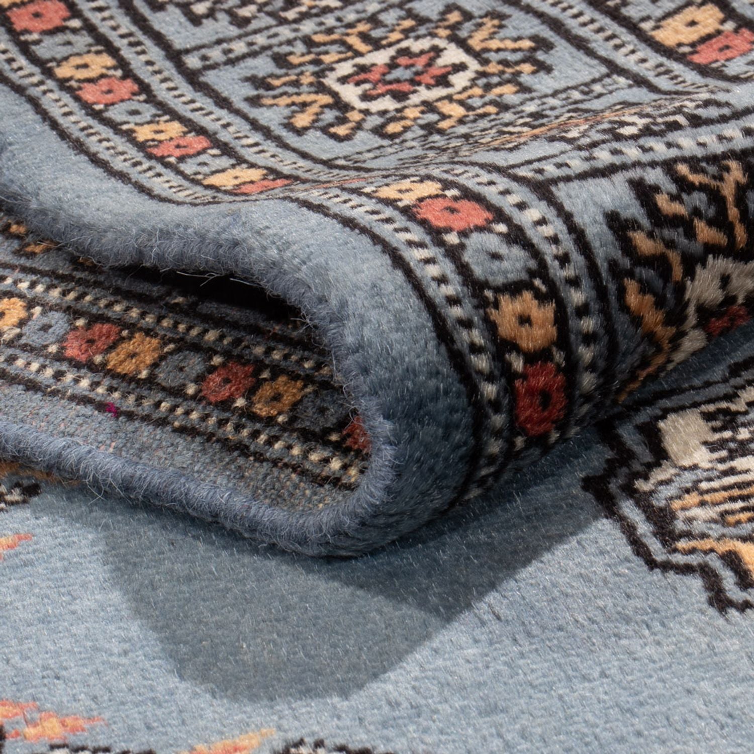 Alfombra de pasillo Alfombra Pakistani - 189 x 75 cm - azul