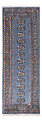 Alfombra de pasillo Alfombra Pakistani - 209 x 76 cm - azul