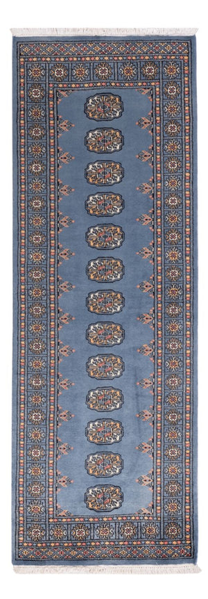 Alfombra de pasillo Alfombra Pakistani - 209 x 76 cm - azul