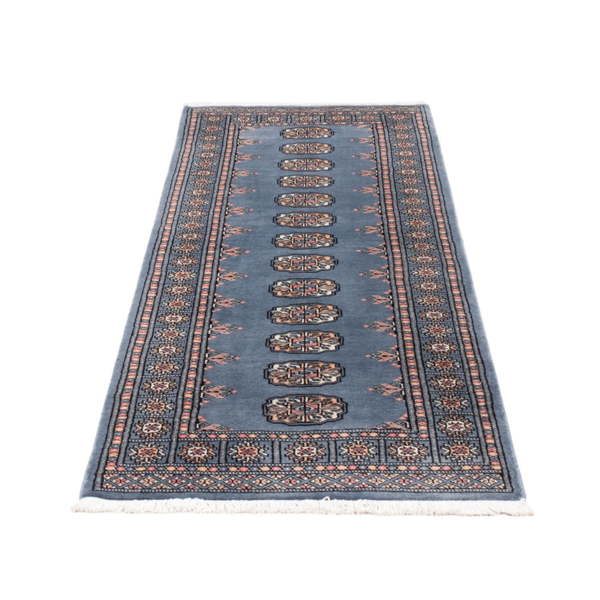 Alfombra de pasillo Alfombra Pakistani - 209 x 76 cm - azul