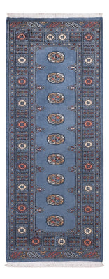 Alfombra de pasillo Alfombra Pakistani - 199 x 80 cm - azul