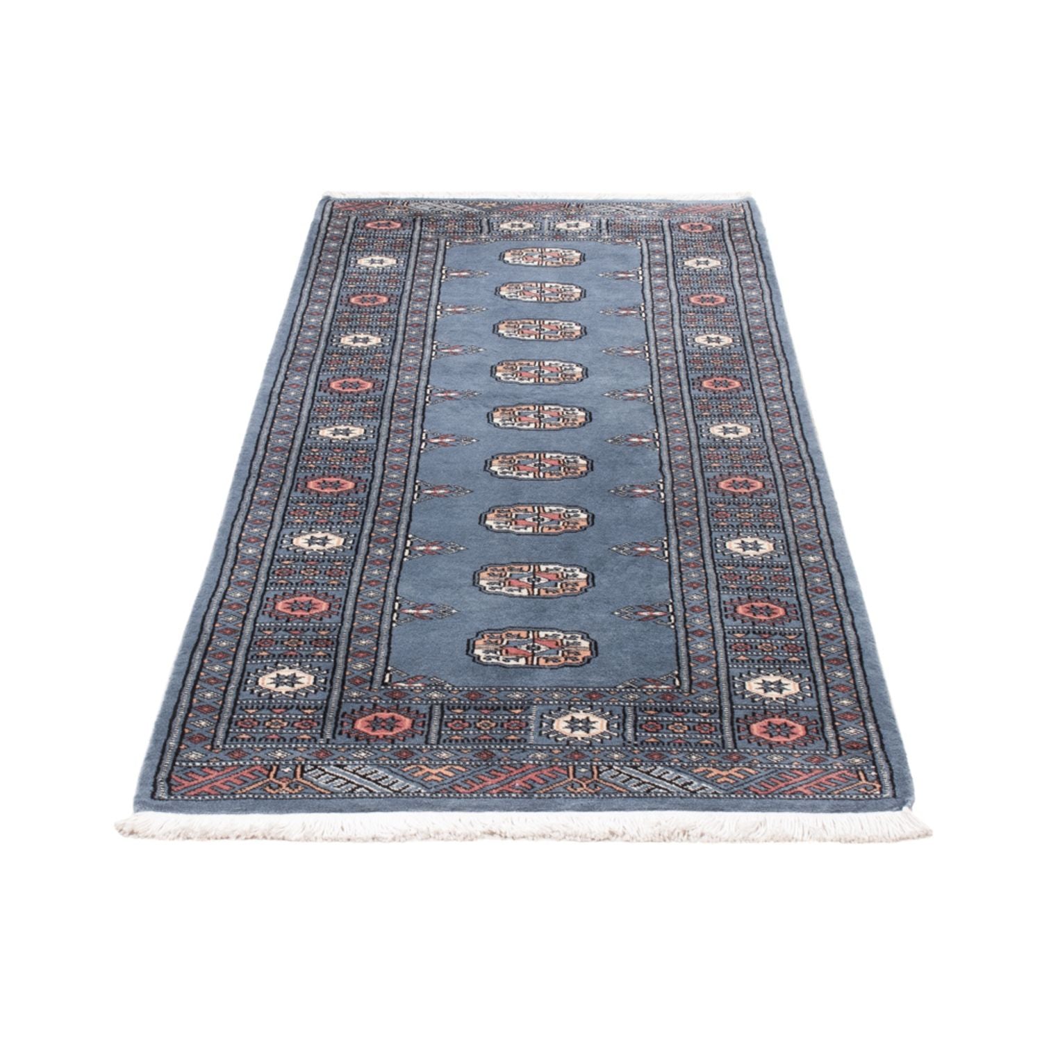 Alfombra de pasillo Alfombra Pakistani - 199 x 80 cm - azul