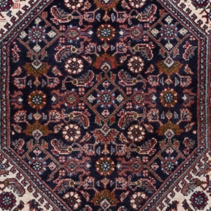 Alfombra de pasillo Alfombra persa - Bidjar - 210 x 77 cm - marrón oscuro