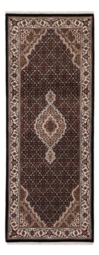 Alfombra de pasillo Alfombra oriental - Tabriz - 204 x 80 cm - beige oscuro