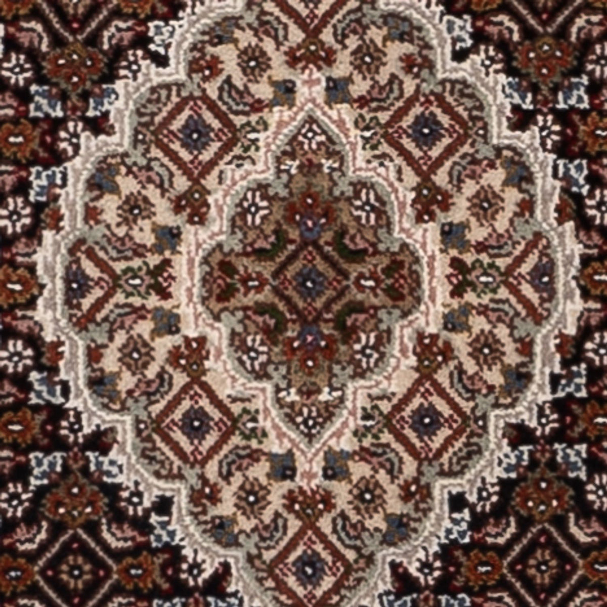 Alfombra de pasillo Alfombra oriental - Tabriz - 204 x 80 cm - beige oscuro