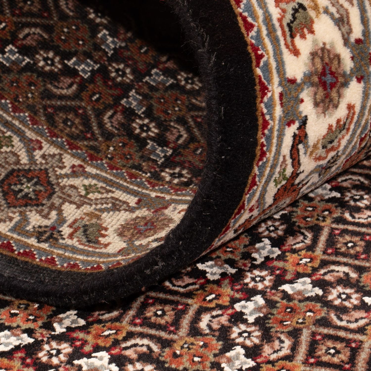 Alfombra de pasillo Alfombra oriental - Tabriz - 204 x 80 cm - beige oscuro