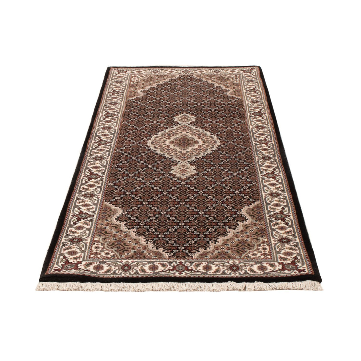 Alfombra de pasillo Alfombra oriental - Tabriz - 204 x 80 cm - beige oscuro