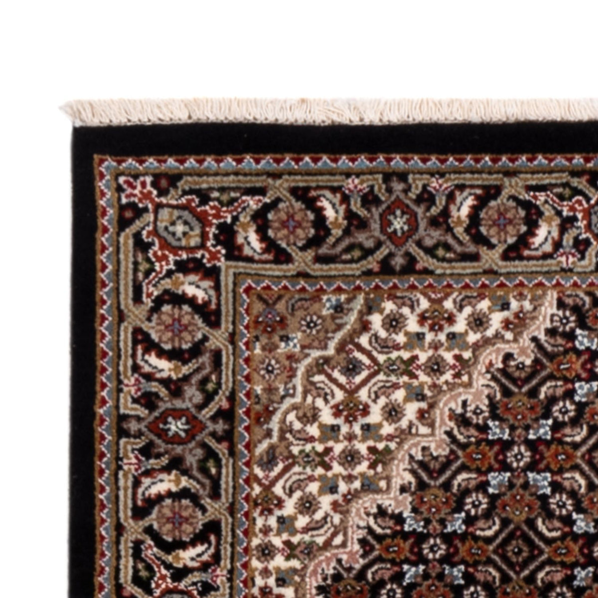 Alfombra de pasillo Alfombra oriental - Tabriz - 202 x 85 cm - beige oscuro