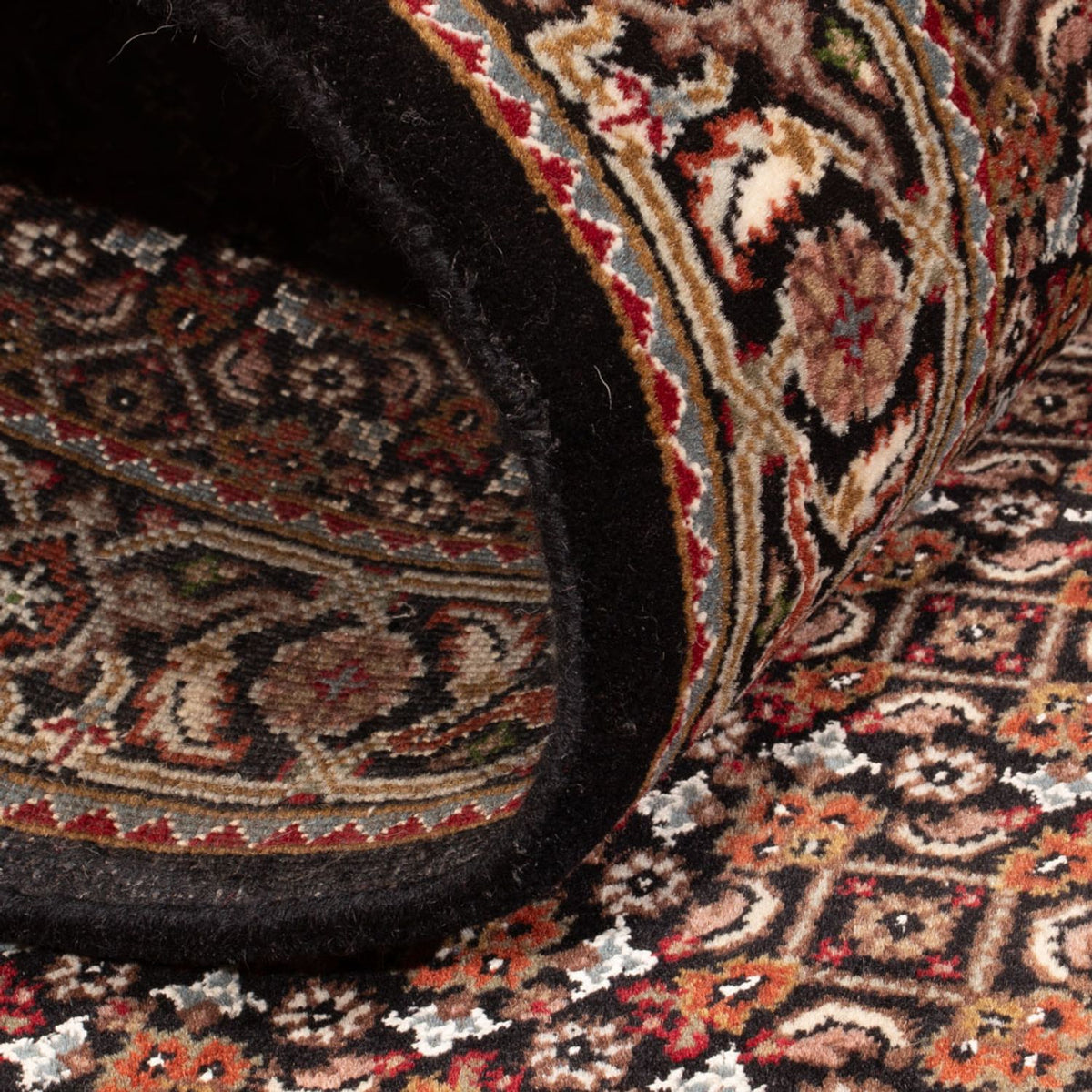 Alfombra de pasillo Alfombra oriental - Tabriz - 202 x 85 cm - beige oscuro