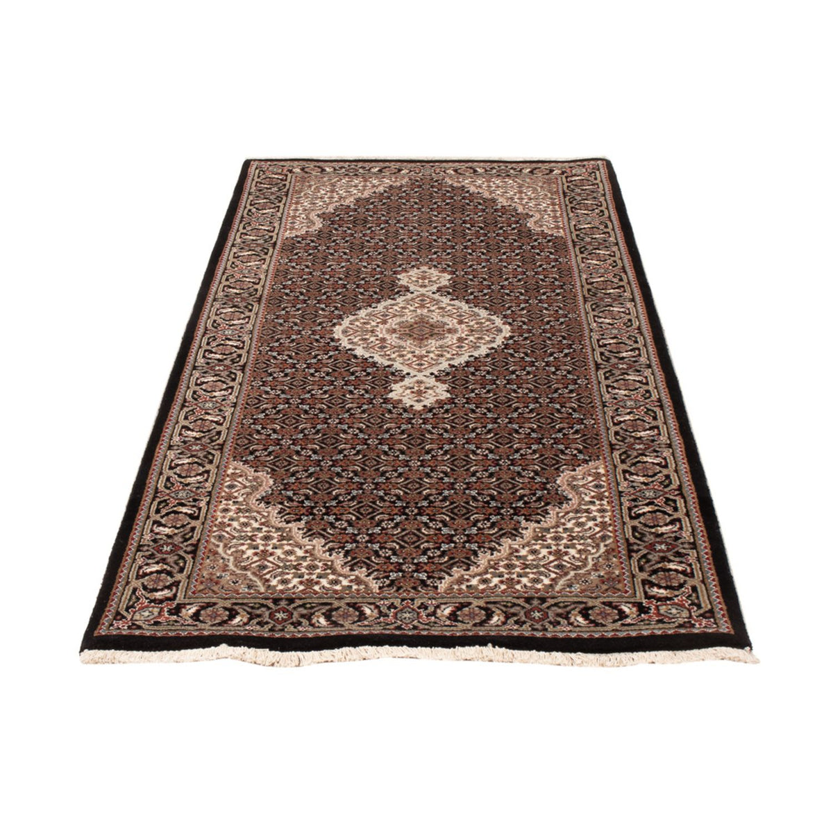 Alfombra de pasillo Alfombra oriental - Tabriz - 202 x 85 cm - beige oscuro