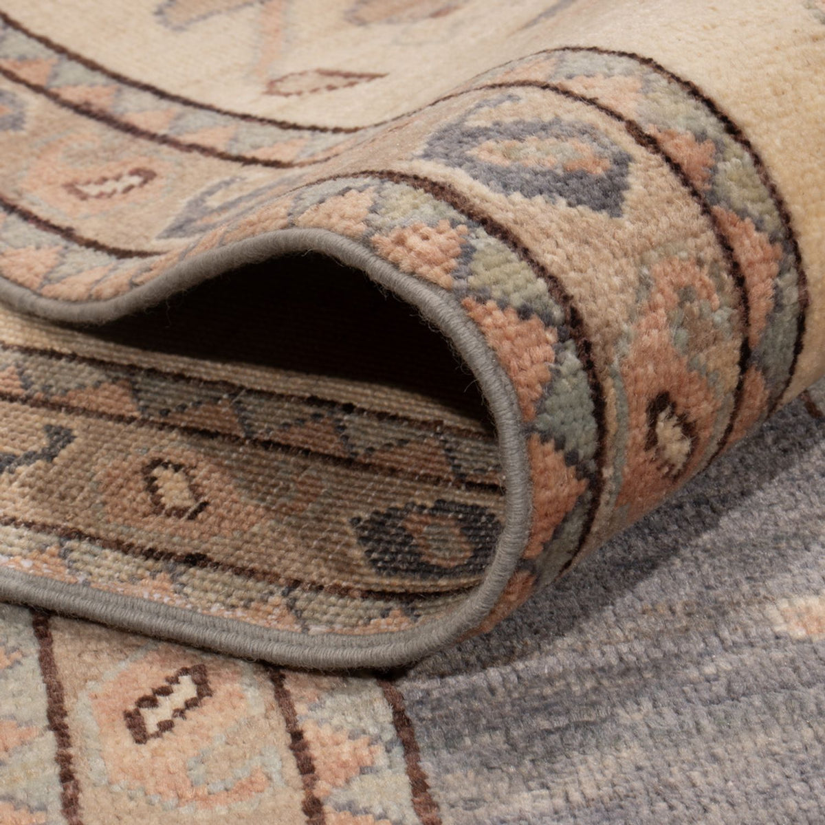 Alfombra Ziegler - Usak - 298 x 249 cm - azul marino