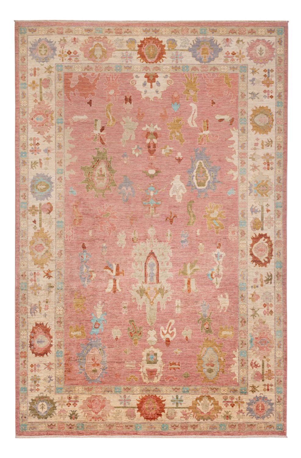 Alfombra Ziegler - Usak - 359 x 237 cm - rojo claro