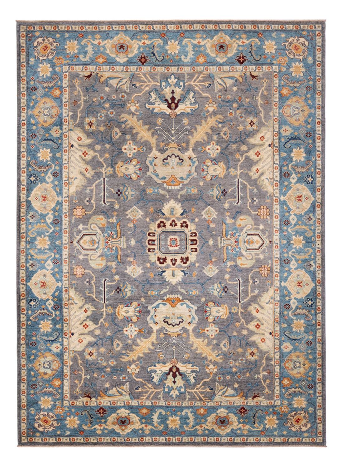 Alfombra Ziegler - Usak - 341 x 251 cm - azul oscuro