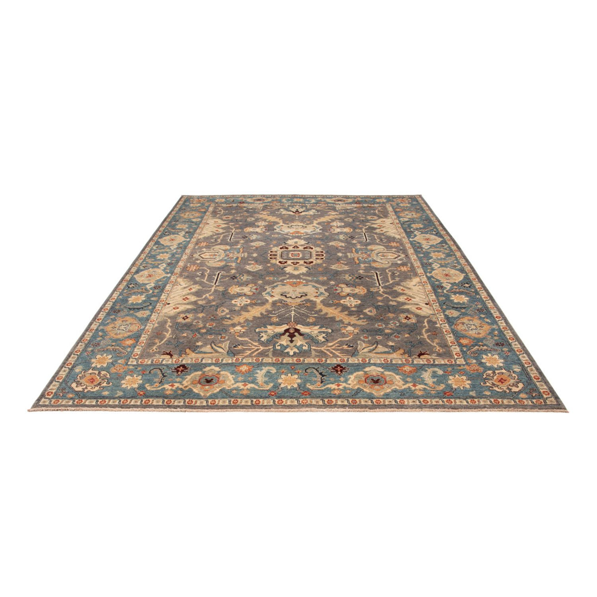 Alfombra Ziegler - Usak - 341 x 251 cm - azul oscuro